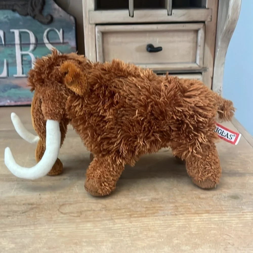 Douglas Woolly Mammoth Plush Stuffed Animal “Everett” Tusks 8”